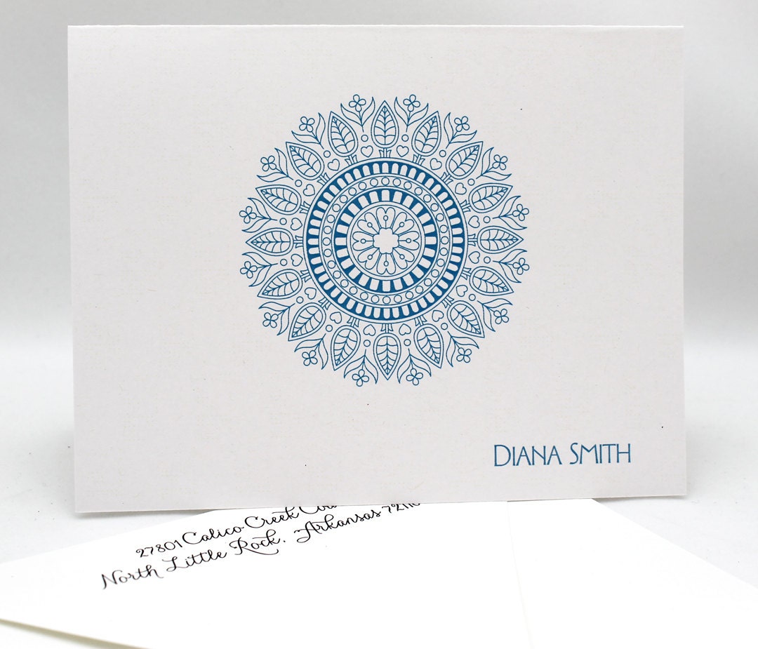 Custom Designed Stationery Any Name or Names Set of 12