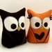 Pair of Owl Bookends, Halloween, Doorstops, Paperweights