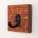 Wall Hook Handmade Paper Checkered Board Pattern