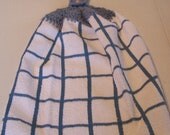 Light Blue Square Crochet Top Kitchen or Bathroom Towel