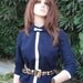 1950's BUTTE KNIT Suit Blouse // Mad Men 60's Navy Blue Suit Blouse