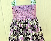Lilac Bloom Reverse Knot Dress by Kissing Kumquats