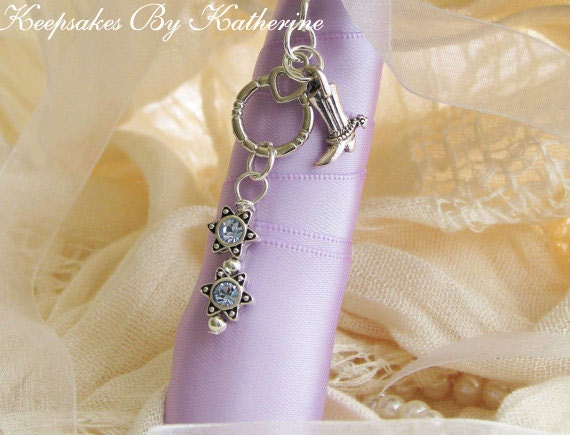 Western Wedding Bouquet Charm