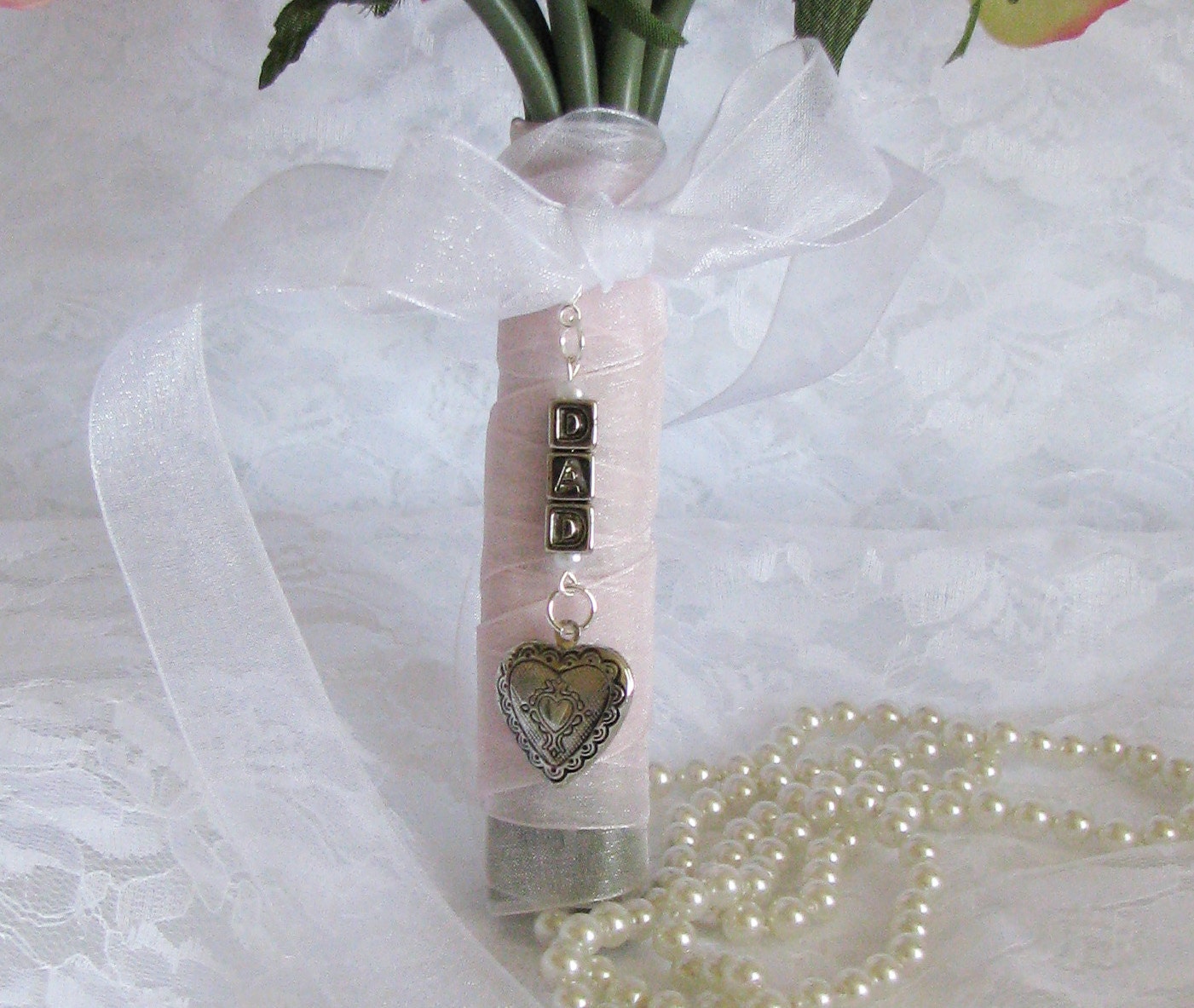 Dad Bouquet Locket Bridal Charm