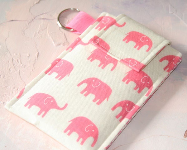 cell phone case, iphone 5 case, iphone sleeve, galaxy s3 case, iphone 5 cover, iphone accessories - pink elephants