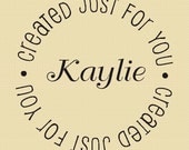 Custom Rubber Stamp Created Just for You Label Stamp Design R009