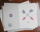 XO letterpress card
