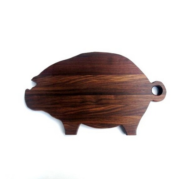 wood pig shape cutting board walnut wood