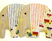 set of 2 -  elephant coasters - toy cars