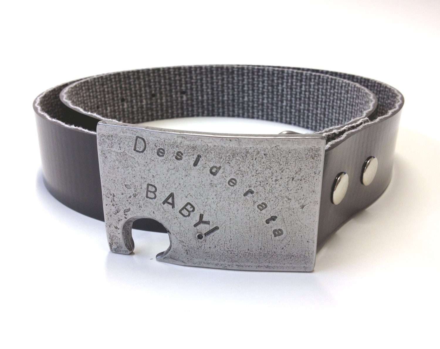 Custom Stamped Bottle Opener Buckles for Groomsmen Gifts or Wedding Favors