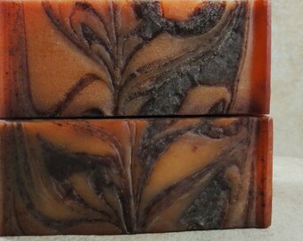 Pumpkin Cocoa - Handmade Soap - Spiced Pumpkin, Belgian Chocolate, Cocoa Absolute