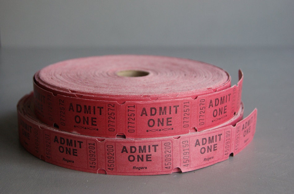 Red Admittance Tickets,  200