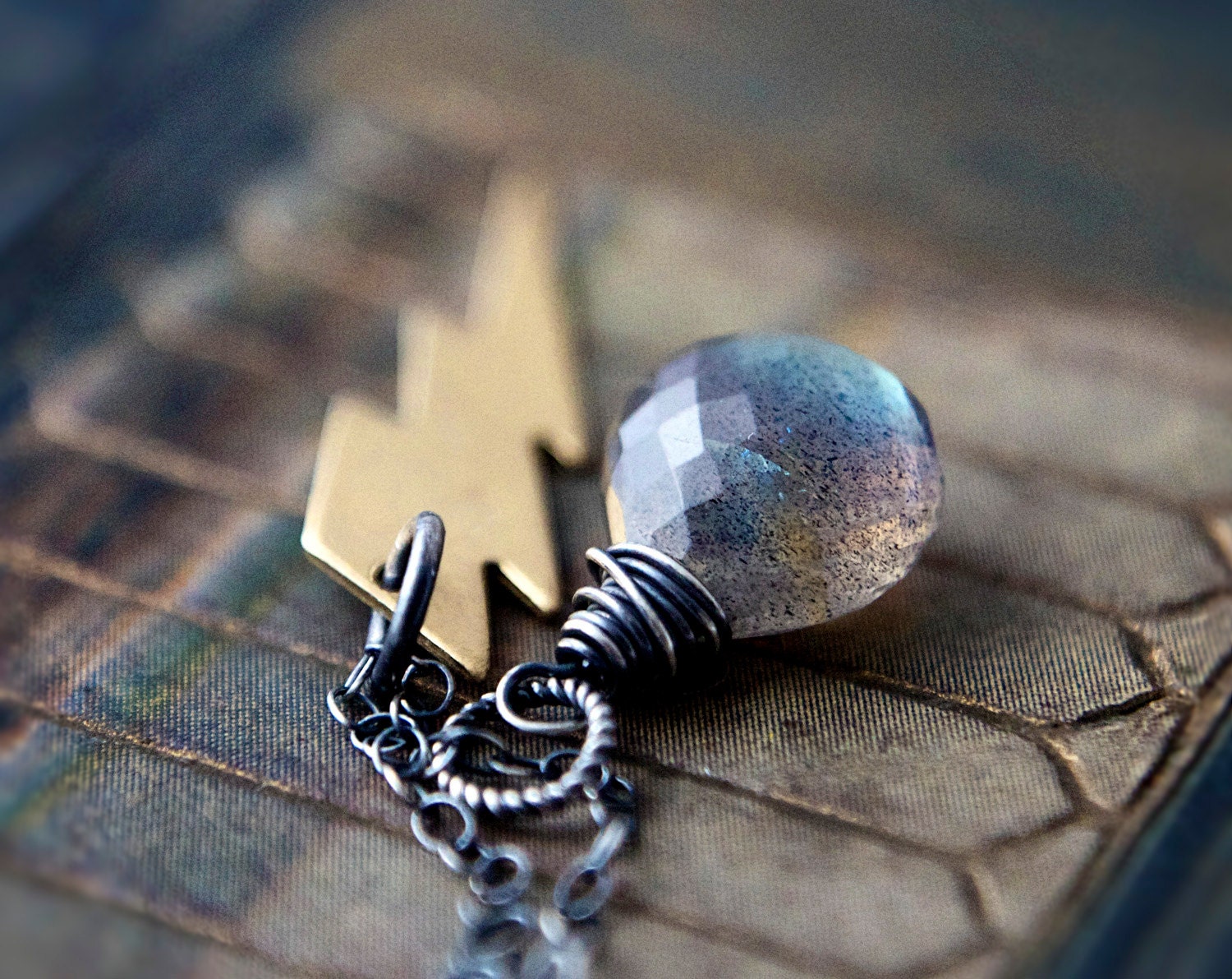 Thunder Lightning Gemstone Jewelry Labradorite Storm - PoleStar