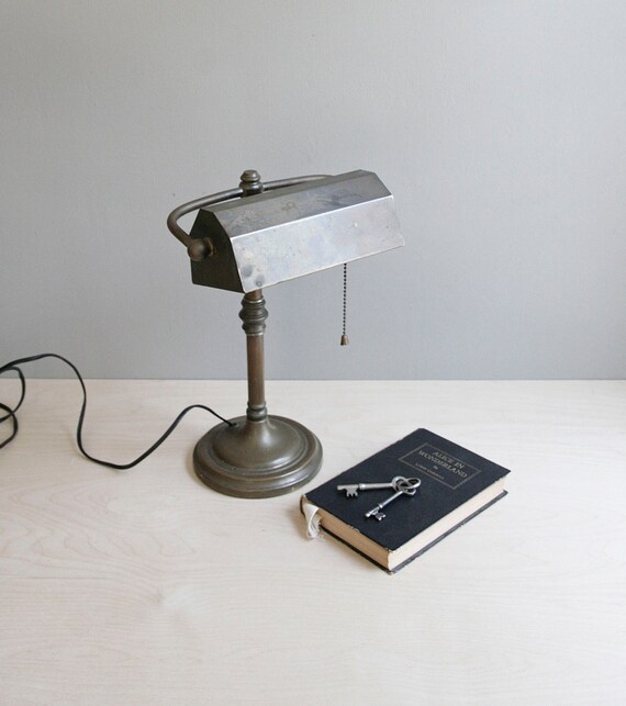 classic bronze banker's desk lamp by ohalbatross on Etsy