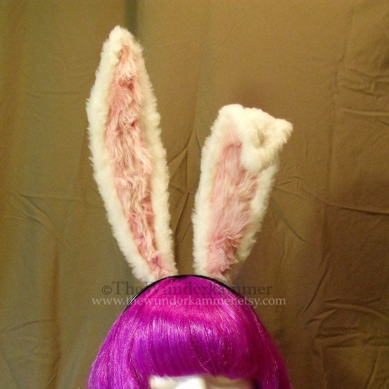 White Bunny Ears & Tail Set