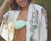Mermaid Malia Organic Cotton Scarf Sarong