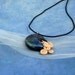 Deep Space Nautilus Necklace, Handmade Polymer Clay Jewelry