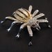Reduced-Unique Vintage Rhinestone Spider Brooch