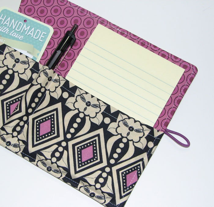 FREE SHIPPING - List Taker  Mini Shopper - Notepad Clutch - Anna Marie Horner