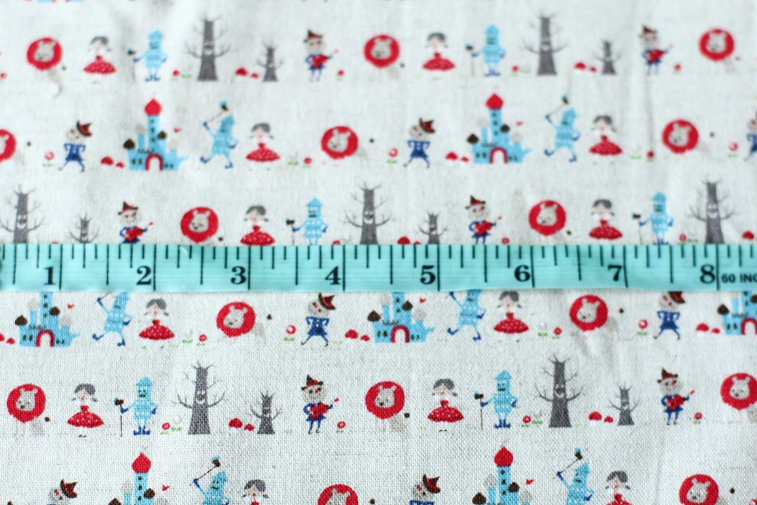 Discontinued Kokka Wizard of Oz Kawaii Linen 100% Cotton By The Yard Multiple Yardage Available