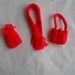 Hand Knit for Barbie Doll Clothes Red Purse and Stocking Cap Set for 12 inch fashion doll