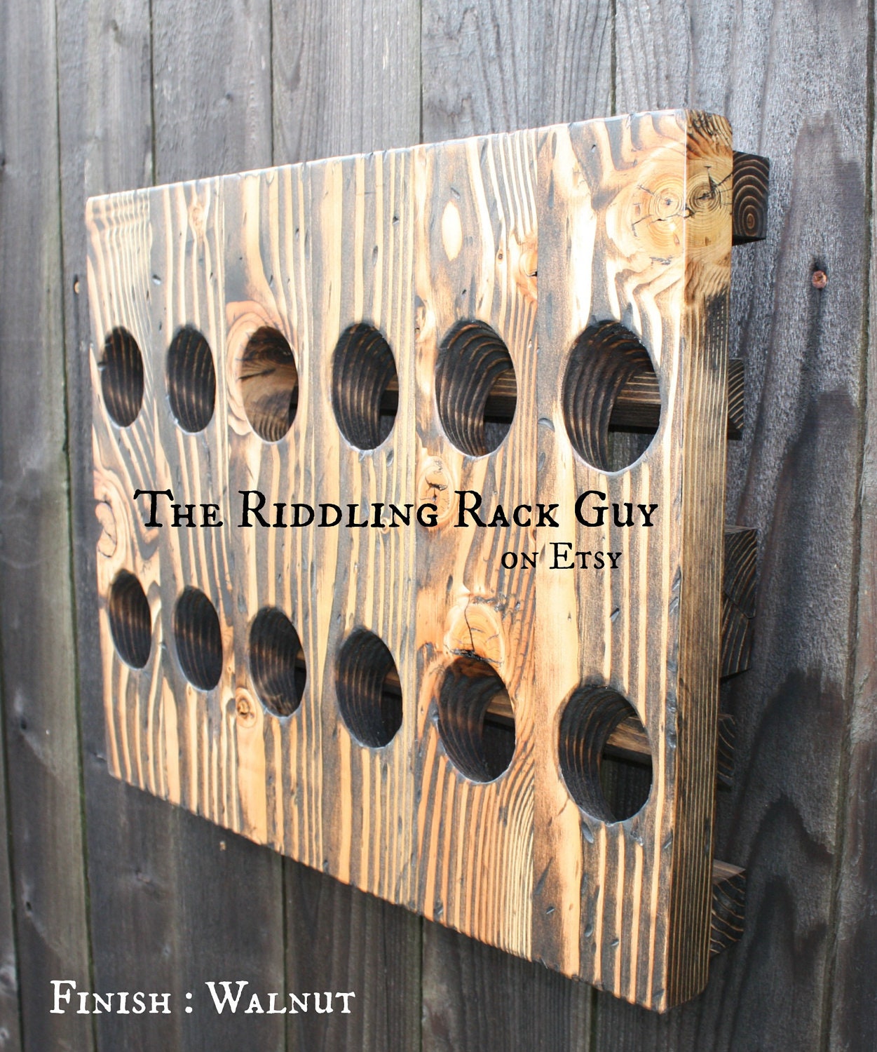 Riddling Rack - 12 Bottle - 6X2 - Wall Mount