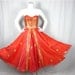 On Layaway for Leigh // Vintage 50s 60s Dress, Autumn Tangerine, Gold, Sz S