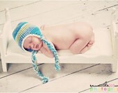 Small Whimsical Newborn Photo Prop Baby Doll Bed and Foam Mattress - Photography Portraits Babies