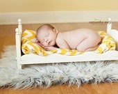 Small Newborn Photography Prop Baby Doll Posing Bed with Mattress- Whimsical - DIY Ready to Stain or distress Photo Props