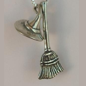 Custom Listing for Gordon - Witch Hat and Broom without Chain
