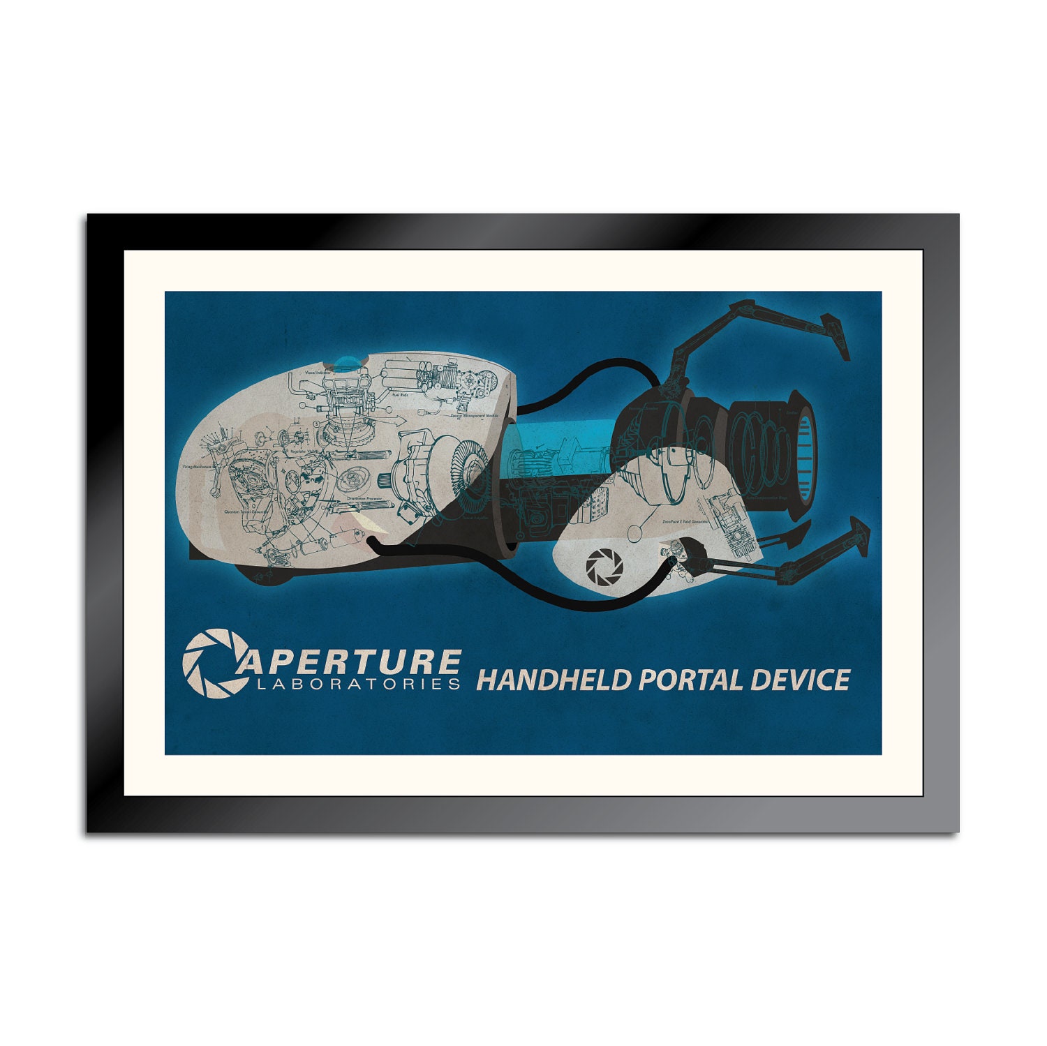 Portal Gun Schematic Poster
