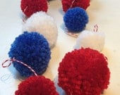 Fourth Of July Whimsical Pom Pom Garland