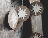 Paper White Winter Snowflake Garland - MaisyandAlice