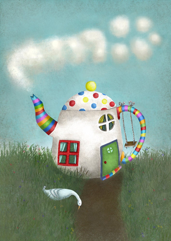Teapot House - Print