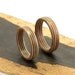 Two Wood Wedding Rings or Promise Rings, Walnut, Maple, & Mahogany Jewelry