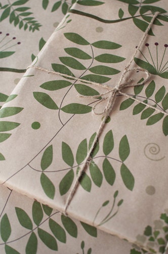 3 Sheets New Zealand Flora - Wrapping Paper