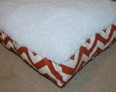 Chevron and Owls Wool Dog Bed