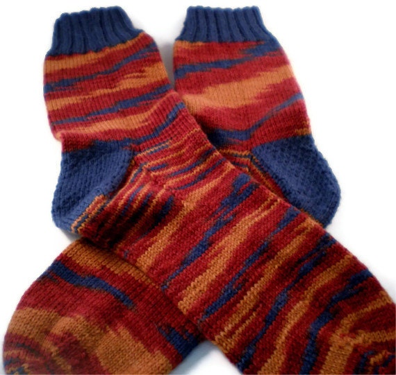 Socks - Hand Knit Men's Southwestern Striped Socks