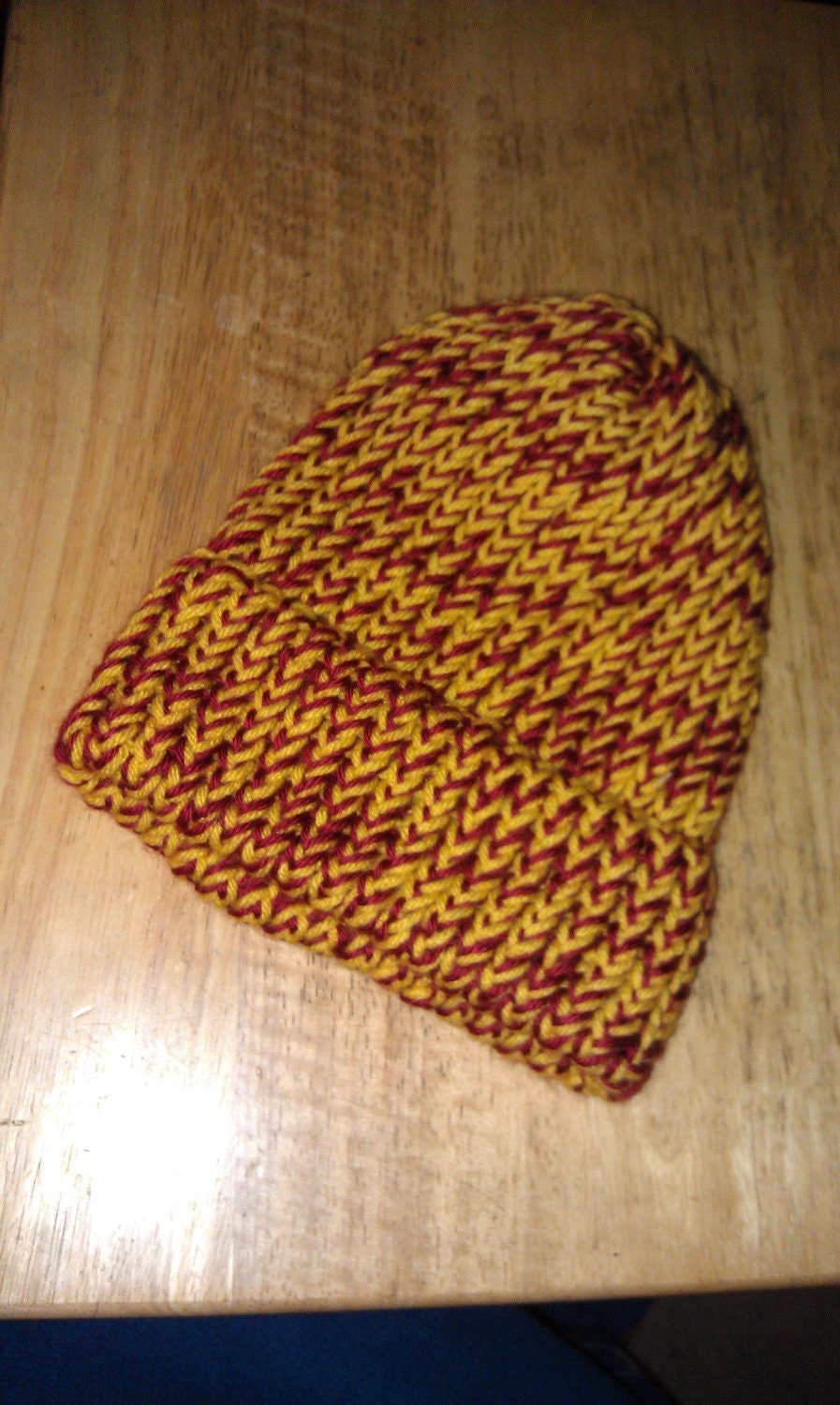 Knitted Hat - Burgundy/Gold (USC Colors)