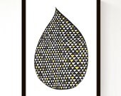 Big Drop (A3 Monochrome/Yellow)