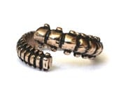 Human Vertebrae Ring in Solid Bronze