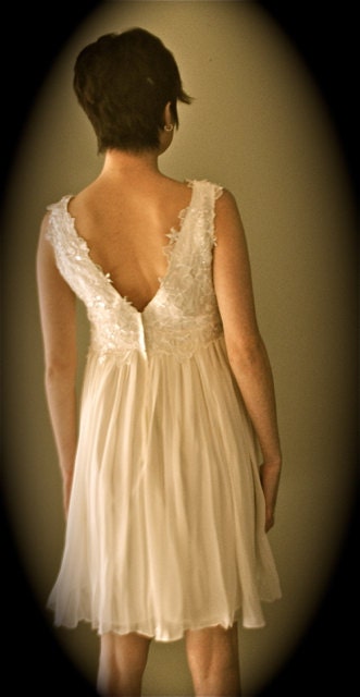 Super elegant short ivory, dress, romantic, glam, hollywood style, 40s, 50s style,audrey heburn style, jacky o style, unique and elegant