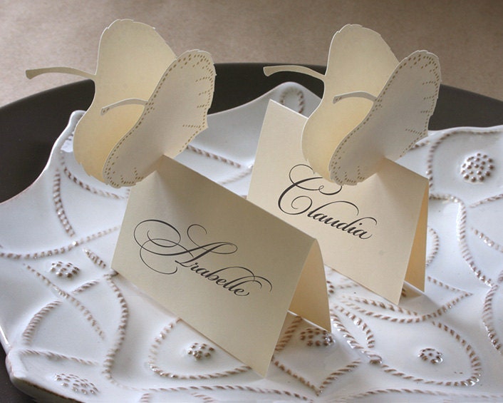 Aspen Leaf Escort Cards - Reserved for Meghan