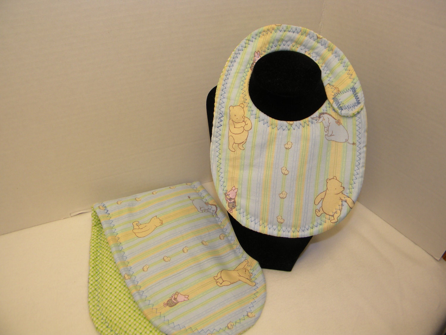 Newborn Baby Bib and Burp Cloth Set Classic Winnie the Pooh
