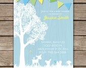 Woodland Critters - Custom Baby Shower Invitation Boy or neutral Il_170x135
