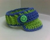 Baby  Sun Visor Cap Hat 100 Percent Cotton            Baby Photography Prop               Available In Many Color Combos