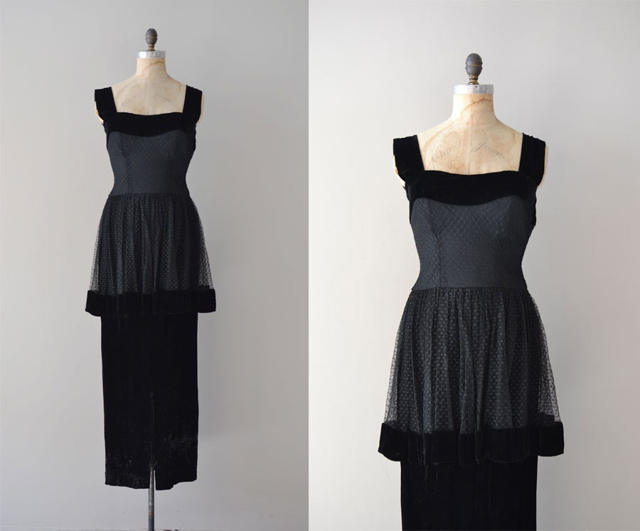 1940s dress / 40s dress / Solemn Vespers