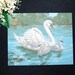 Vintage Paint by Number Swan
