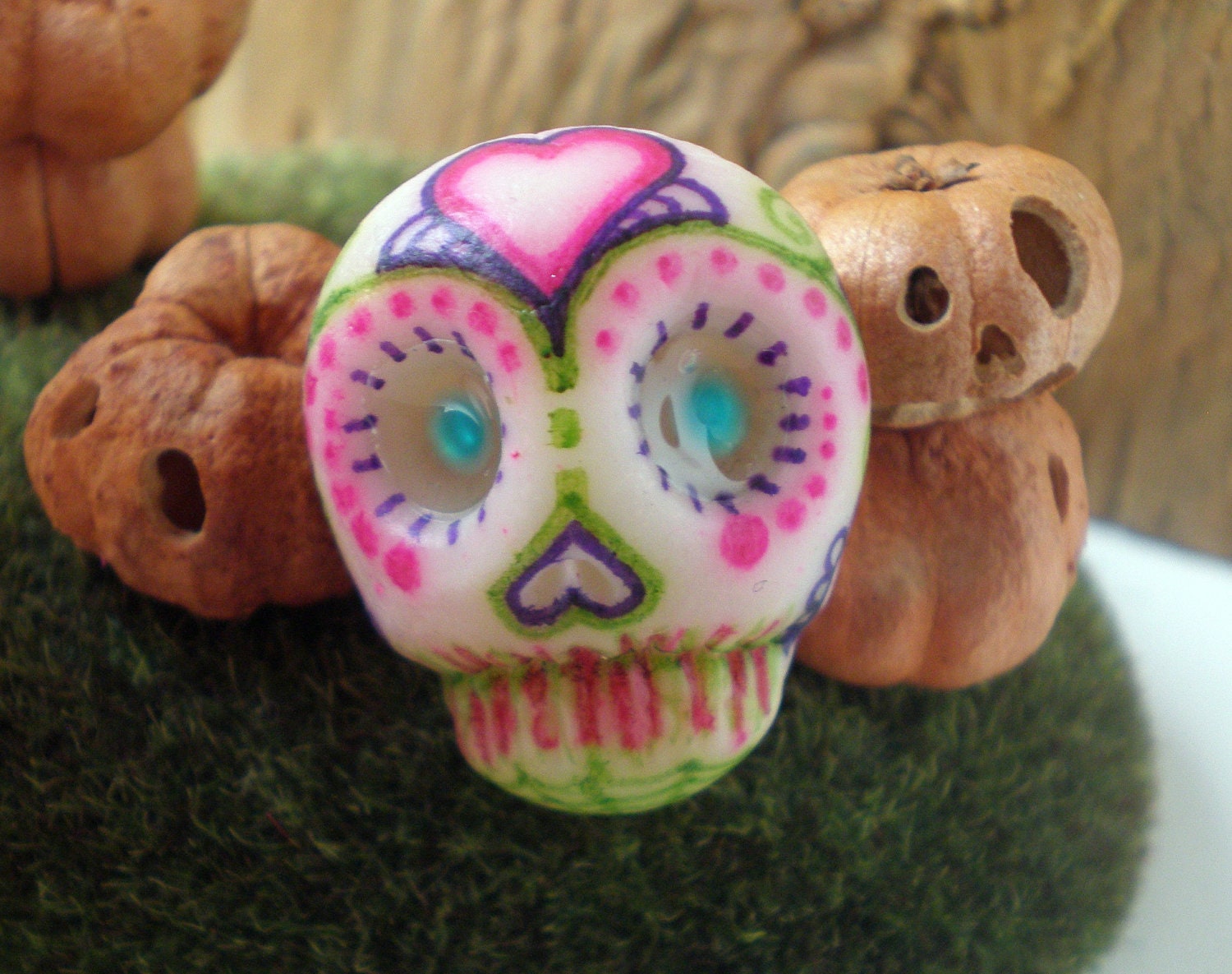 Dias De Los Muertos skull pin