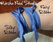 Five Handmade Silky or Fairy Ribbons Great for Wrap Bracelets You Pick The Color Palette